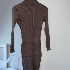 Long Sleeve tan/brown Dress